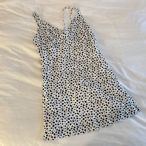 Cow Print Sundress Black & White